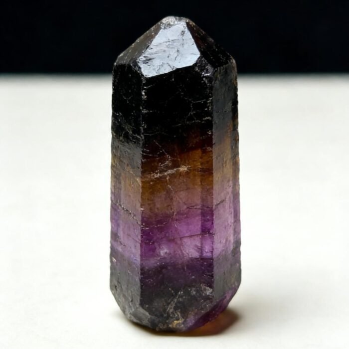 Dark Multi-Color Tourmaline Stretch Bracelet | Black & Deep Purple Schorl Healing Crystal Jewelry for Protection & Grounding - Image 7