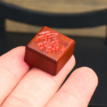 Thunderbolt Jujube Wood Zhu Sha Lei Zu Square Pendant Amulet Taoist Ritual Object Accessory with Fine Dark Woodving - Image 4