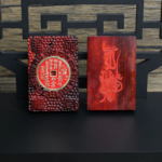 Thunderbolt purple sandalwood mountain ghost plaque, back engraved cinnabar hundred solutions pendant, double-sided worry-free - Image 3