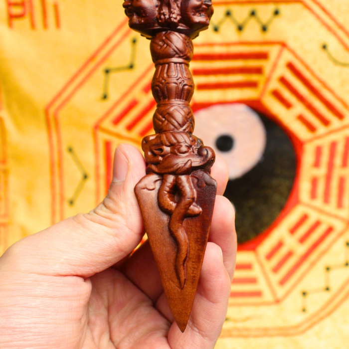 54/2000  Thunderbolt Jujube Wood Vajra Pendant Horse-Head Amida Ming Wang Subduing Demon Mace Invariable Amid Ming Wang Vajra Pendant - Image 6