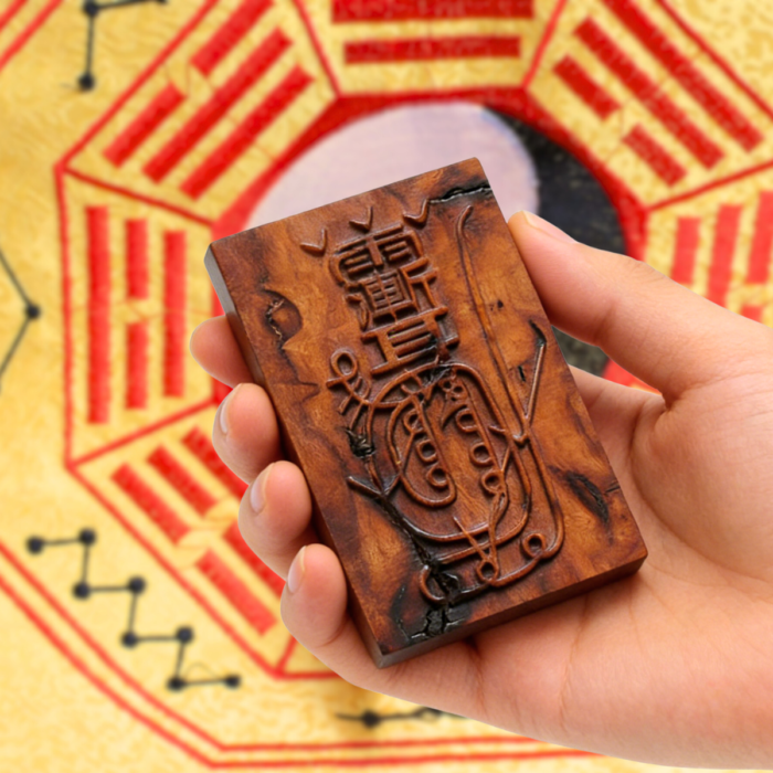 Thunderbolt Jujube Wood Town Treasure Talisman; Beidi Xuanzhen True Martial Plaque Pendant; Nothing Wrong Plaquery-on Ornament - Image 3