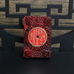 Thunderbolt purple sandalwood mountain ghost plaque, back engraved cinnabar hundred solutions pendant, double-sided worry-free - Image 4