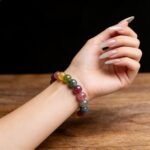Natural Candy Tourmaline Single Strand Bracelet | Premium Elastic Beaded Jewelry for Women, Couple Matching Bracelet - Image 6