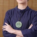 Natural Ice Green Jade Mountain & Water Pendant | Hand-Carved Serenity Amulet | Prosperity & Balance Talisman (Unisex) - Image 7