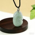 Natural Green Jade Ruyi Pendant – "As You Wish" Lucky Charm, Grade A Jade Good Fortune Amulet (Unisex) - Image 3