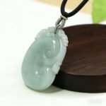 Natural Green Jade Ruyi Pendant – "As You Wish" Lucky Charm, Grade A Jade Good Fortune Amulet (Unisex) - Image 4